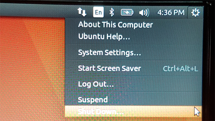 Ubuntu Linux shut down herunterfahren beenden neustart