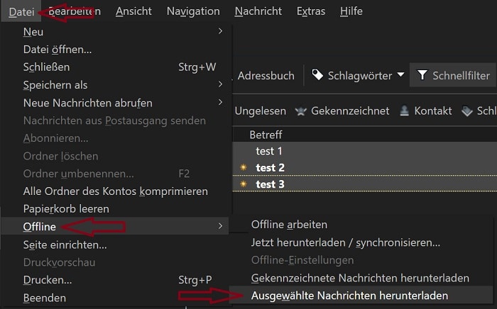 thunderbird rest der nachricht herunterladen funktioniert nicht bug 52.1 Bugfix