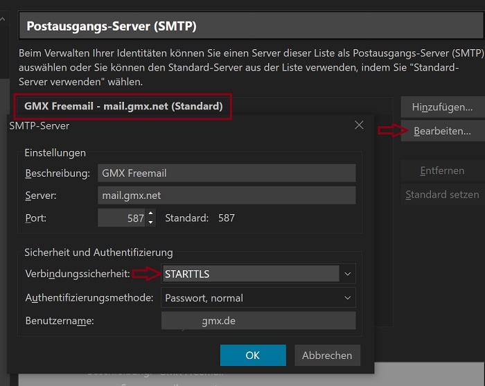 thunderbird bug fehler sicherheit zertifikat mails emails senden empfangen
