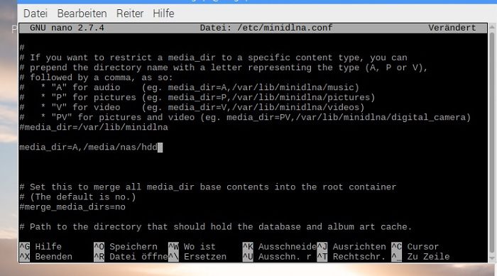 dlna media server home raspberry pi einrichten musik filme bilder fotos videos streamen stream