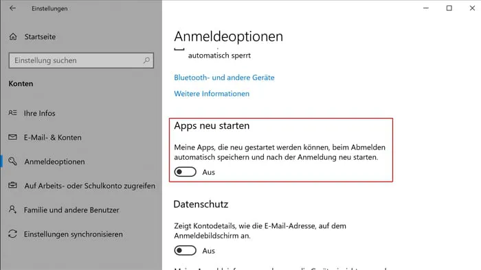 mai 2020 windows 10 features update 20h1 funktionen neuerungen anmeldeoptionen