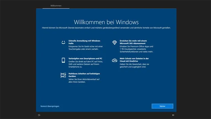werbe-anzeige-windows 10 benutzerkonto microsoft konto abschalten