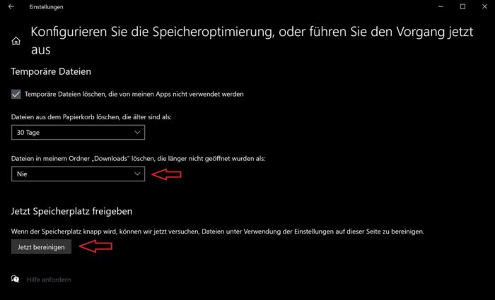 windows.old ordner bereinigen