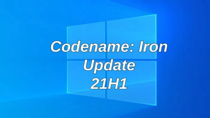 windows 10 21h1 update iron