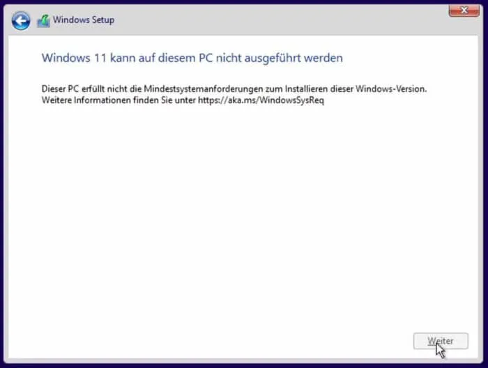 cpu sperre windows 11 umgehen trick registry installation kompatible hardware