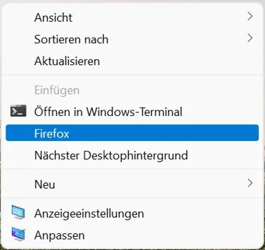 kontextmenü programm hinzufügen beliebig windows 11