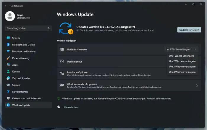 windows 11 update aussetzen deaktivieren stoppen