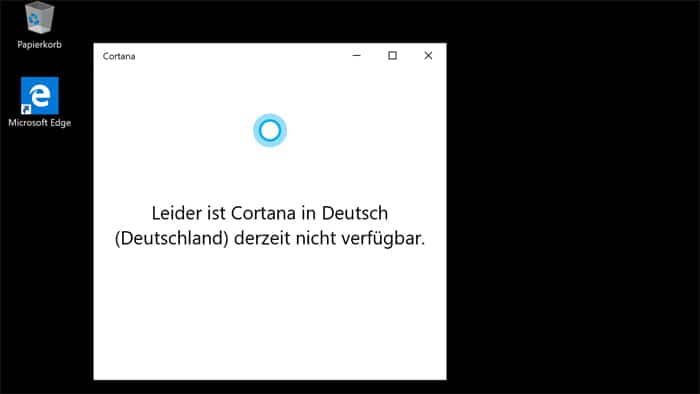 Cortana-app windows 10 Sprachassistent Microsoft