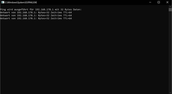 fritzbox anmeldung verbindung zugriff nicht moeglich avm lan netzwerk web oberflaeche ping test