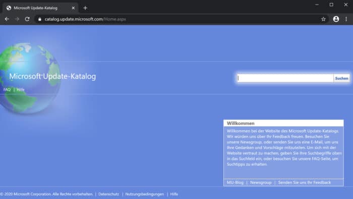 drucker bug microsoft windows 10 2004 netzwerk usb patch update catalog