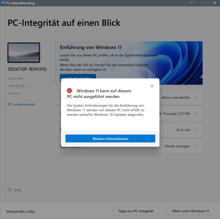cpu kompatibilitaet windows 11 prozessor amd intel kompatibel