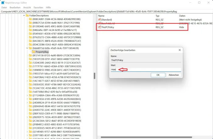 6 ordner windows 11 dieser pc arbeitsplatz datei explorer ausblenden entfernen