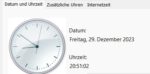 Windows 11 – Uhrzeit und Datum von deutschem Zeitserver