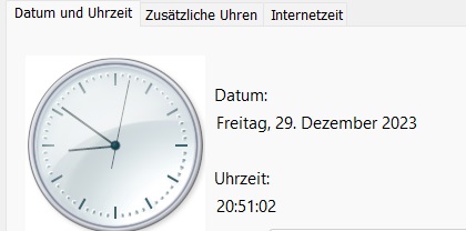 Mehr über den Artikel erfahren Windows 11 – Uhrzeit und Datum von deutschem Zeitserver