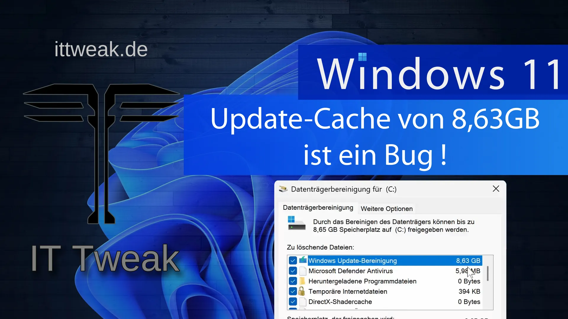 Mehr über den Artikel erfahren Windows 11 24H2 – Update Cache von 8,63GB ist ein Bug