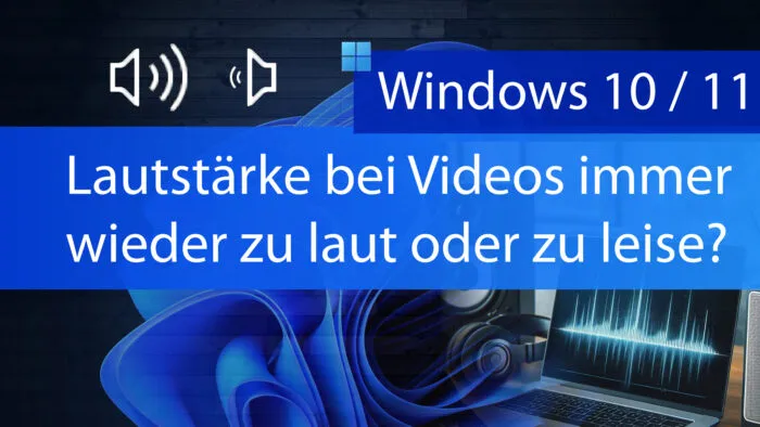 lautstärke laut leise windows 10 11