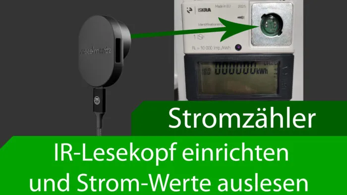 digitaler stromzähler messstelle ir lesekopf auslesen schnittstelle mqtt