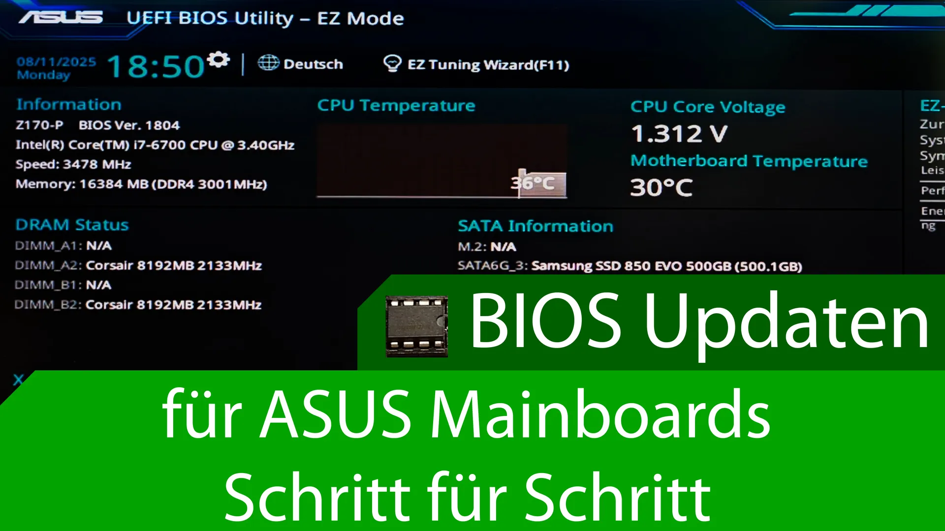 BIOS Update Tutorial für ASUS Mainboards (BIOS flashen step by step)