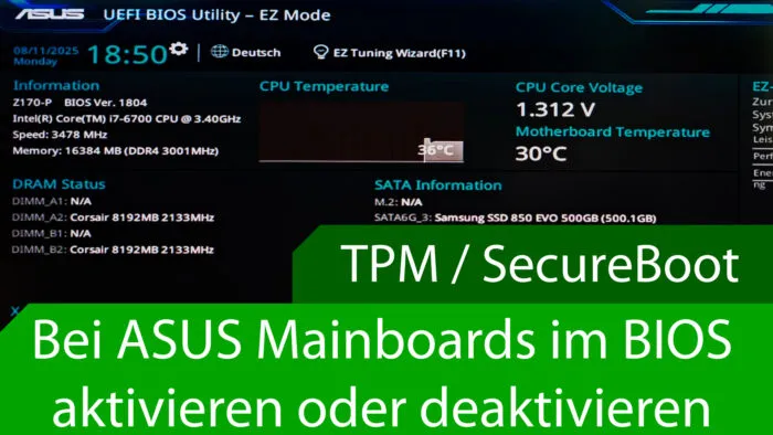 bios tpm secureboot asus intel
