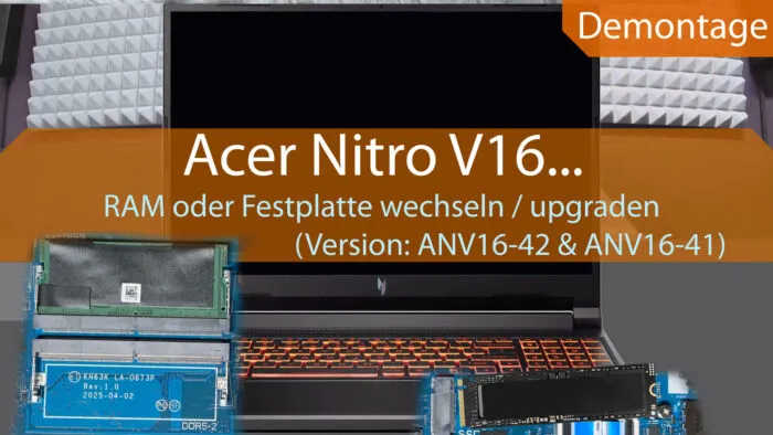 acer nitro v16 demontage ram nvme upgrade wechsel