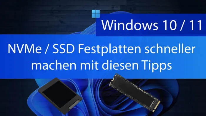nvme ssd schneller windows 10 11