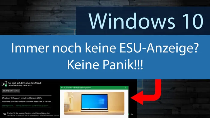 Windows 10 ESU Programm Update Sicherheit kostenlos gratis