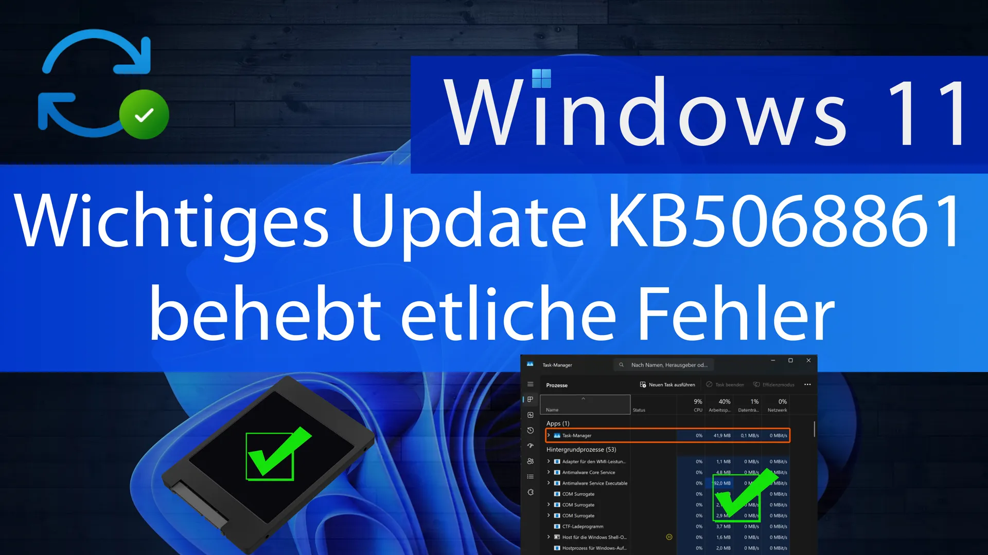 Windows 11 – Aktuelles Update behebt etliche Probleme (Task-Manager, Festplatten-Bug…)