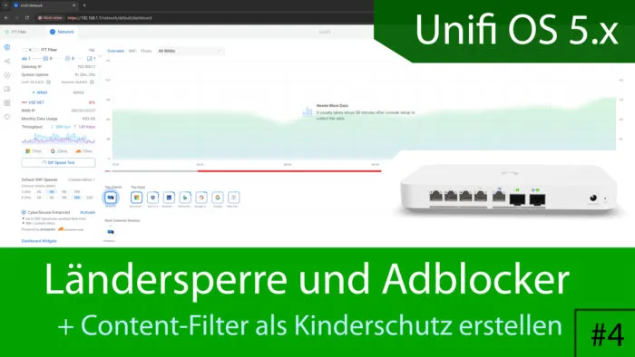 unifi os 5 Ländersperre adblocker content filter