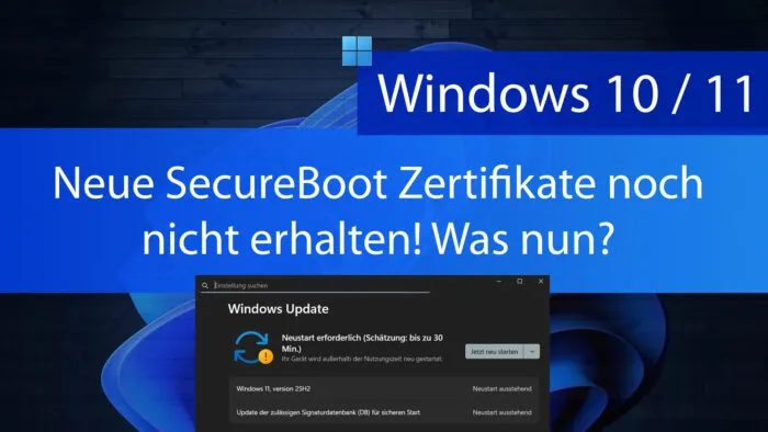 windows 10 11 secureboot zertifikate