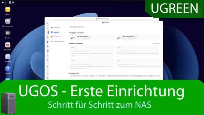 ugreen os einrichtung ugos pro